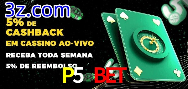 Promoções do cassino ao Vivo P5 BET
